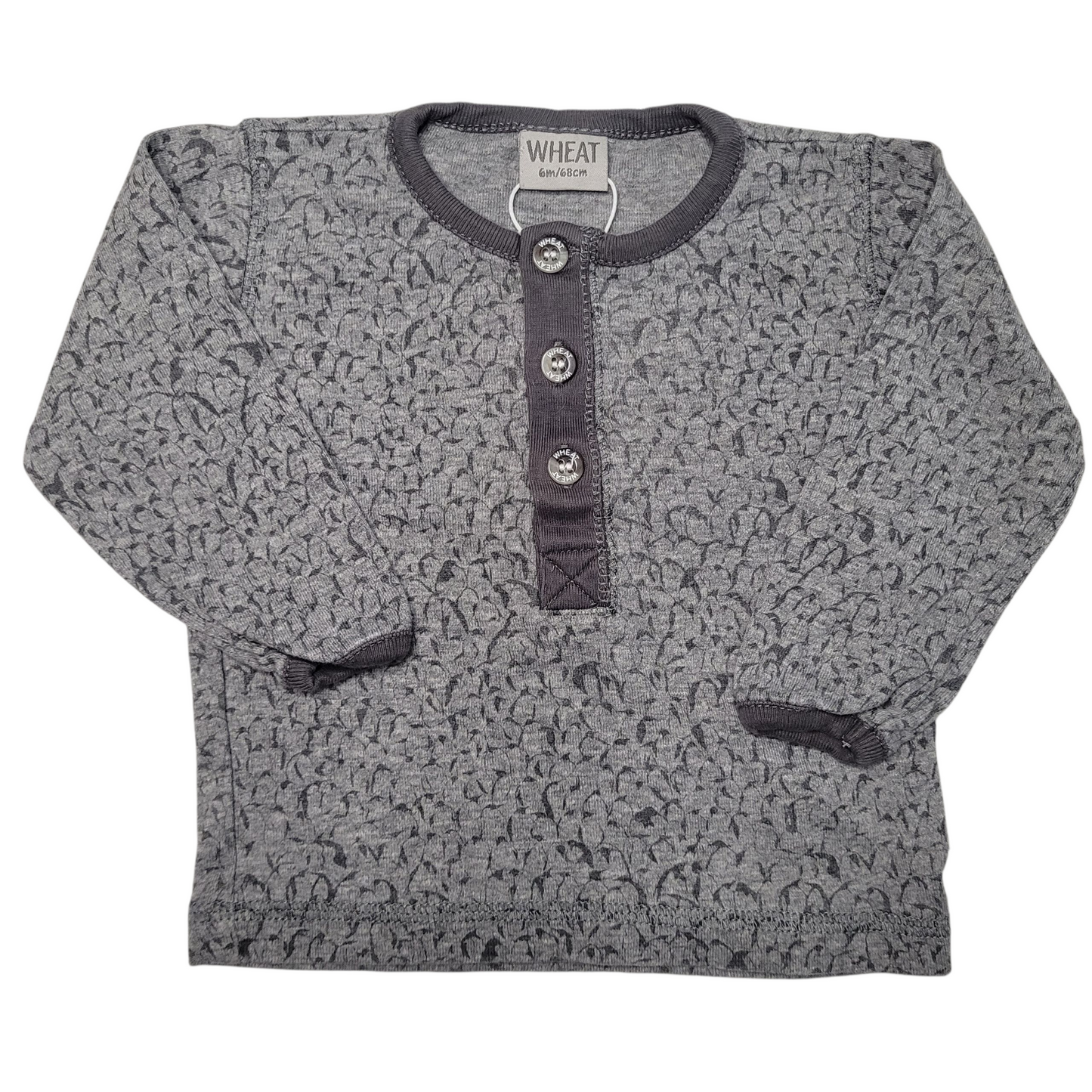 Langarmshirt Grau - WHEAT - 68