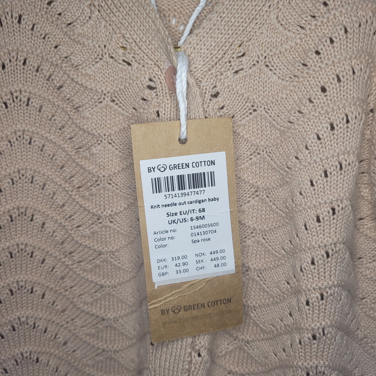 Müsli - Strickjacke Rose - 68 (NEU)