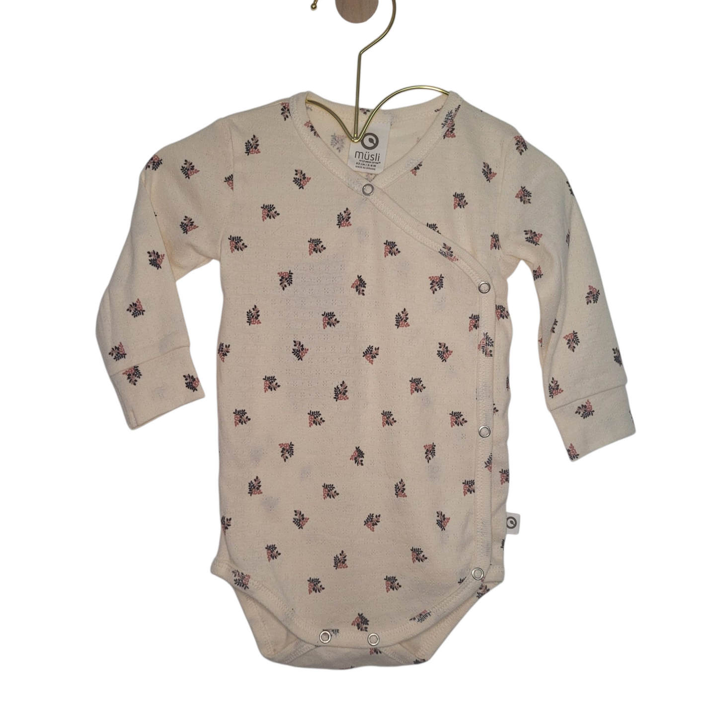 Müsli - Wickelbody Blumen - 62 (NEU)