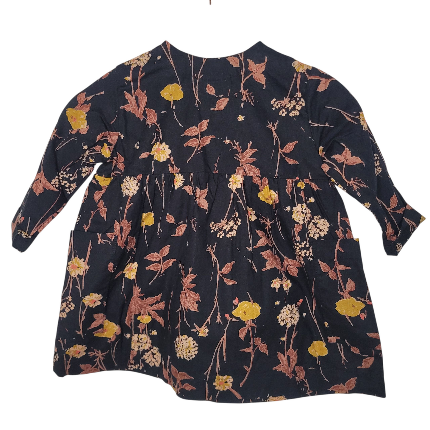 Festliches Blumenkleid mit langen Ärmeln - Gr.62