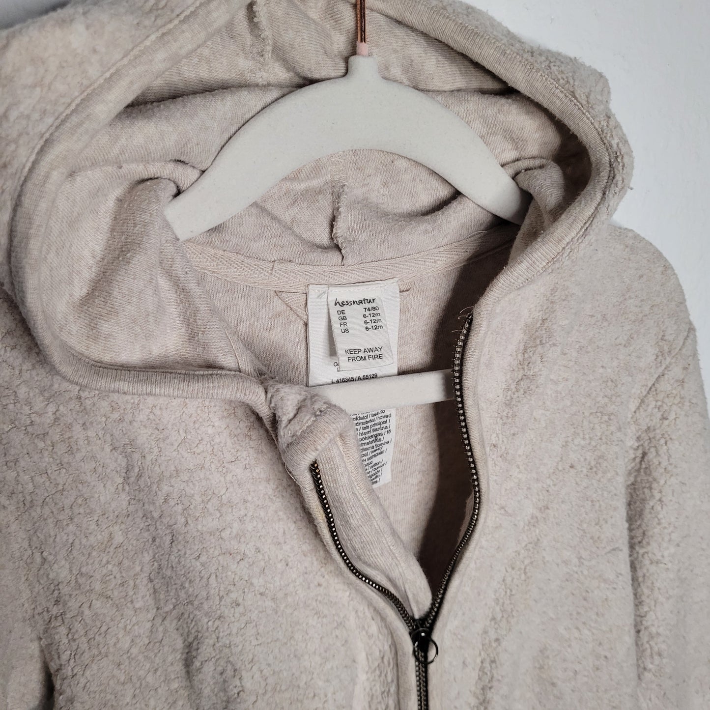 Baumwollfleece Overall - Hessnatur - Gr.74/80